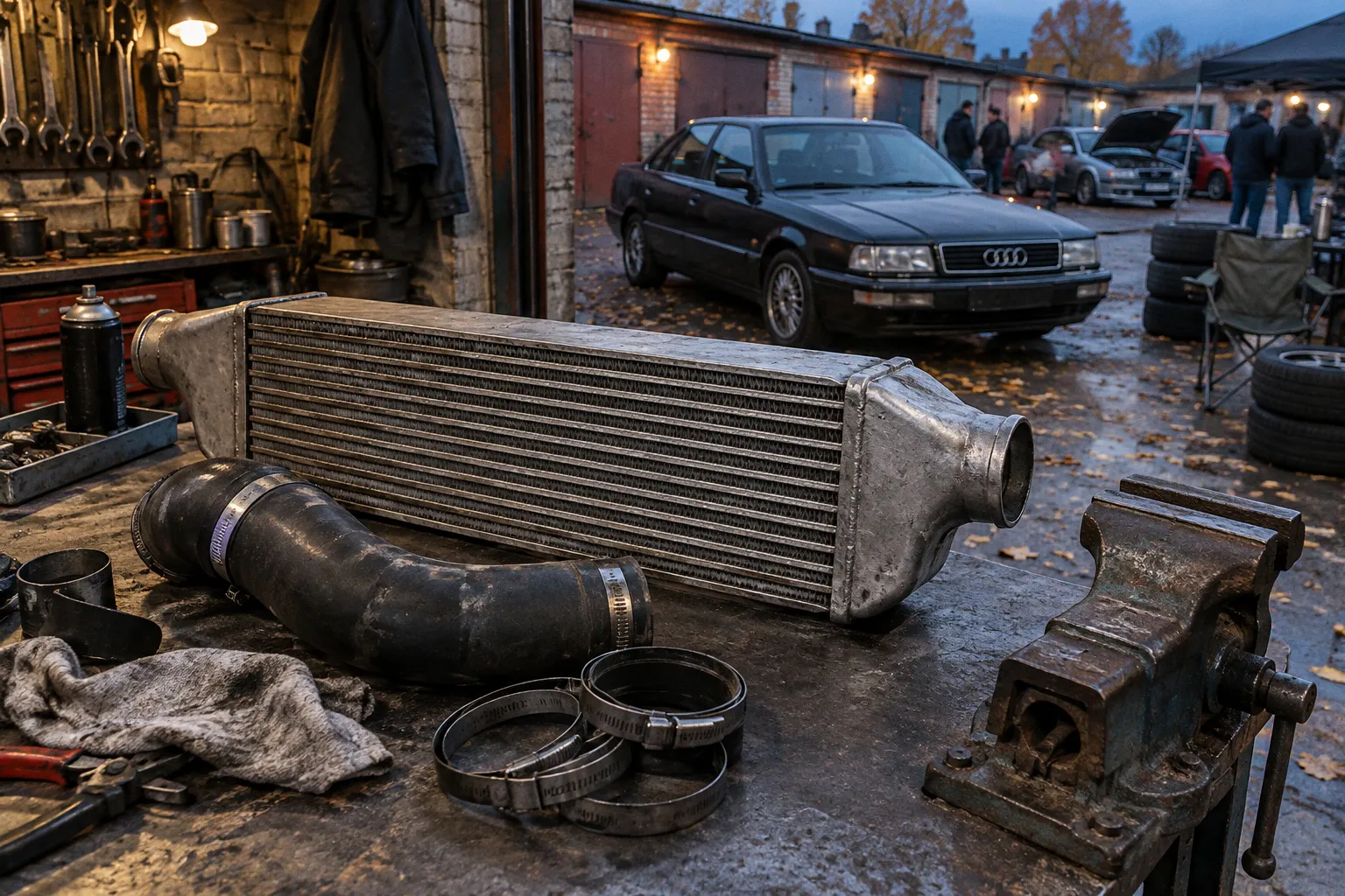 Интеркулер для Audi 200: выбор между стоком и кастомом