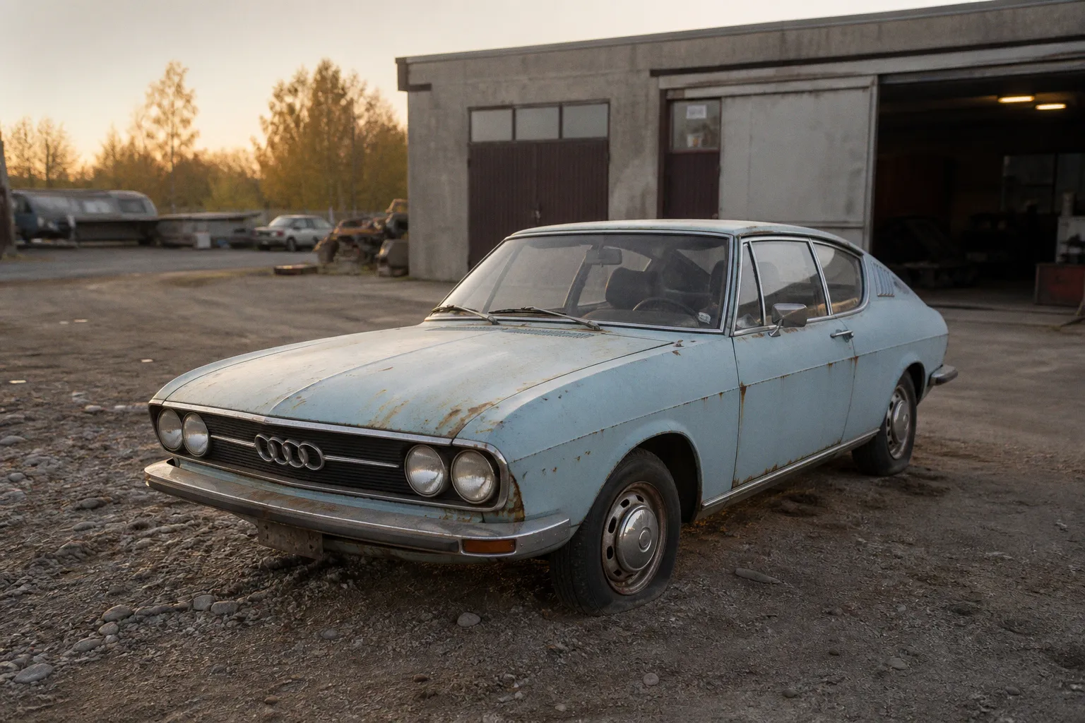 Редкое купе Audi 100 Coupe S 1974 года ищет нового владельца для восстановления