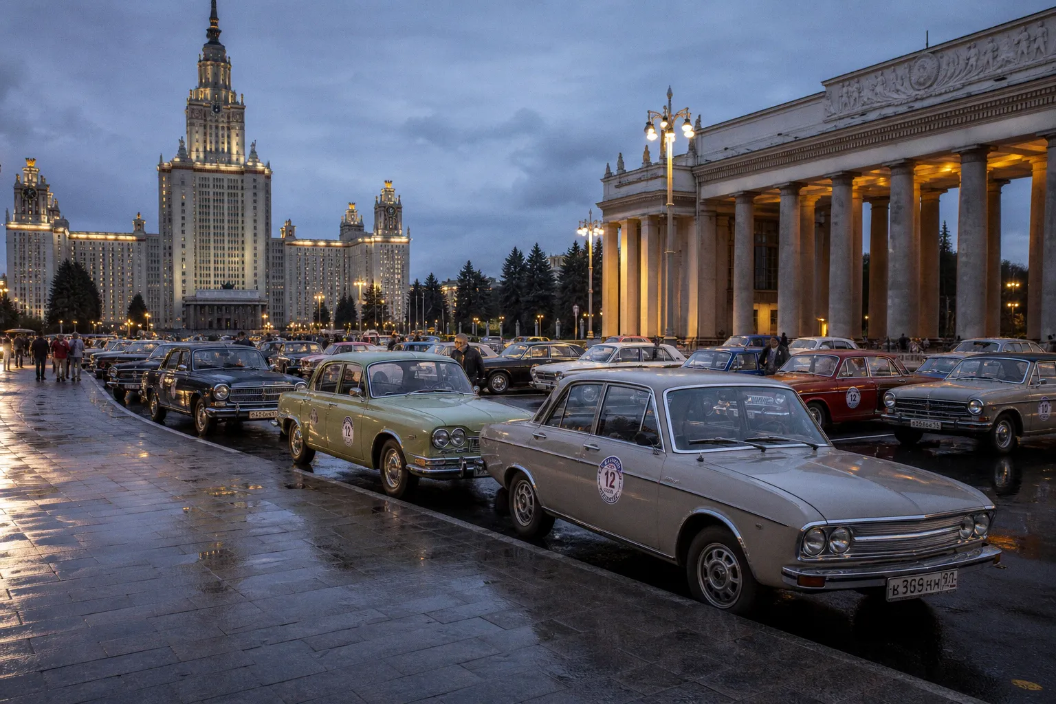 Ретроралли «Прощай, лето»: как классические автомобили возвращаются на дороги Москвы