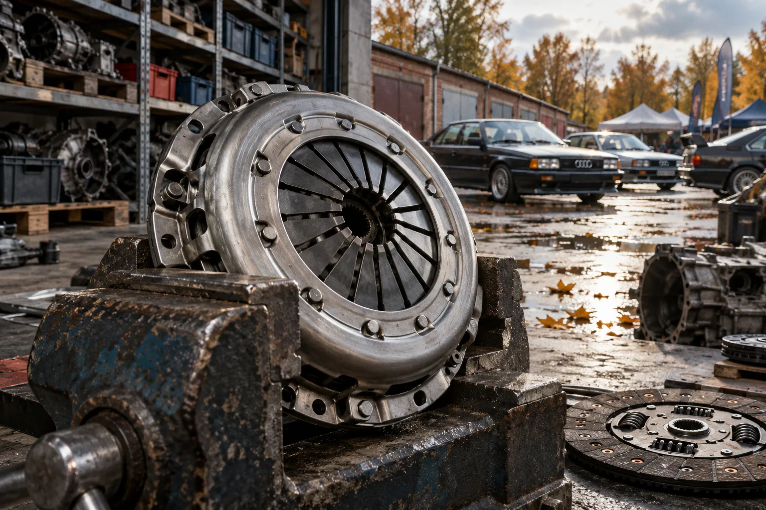 Замена сцепления Audi 200: методика теста усиленного комплекта на стенде